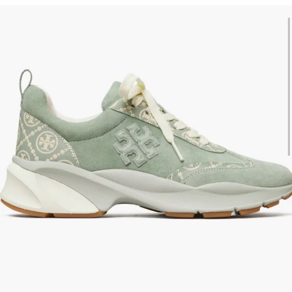 Tory Burch T. monogram Good Luck Trainer Sneakers - Picture 5 of 5